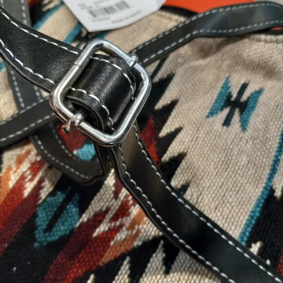 Gypsy Crossbody Bag - Southwest Style - Ethnic Inspired Design - Soft Cotton - Picture 4 of 8